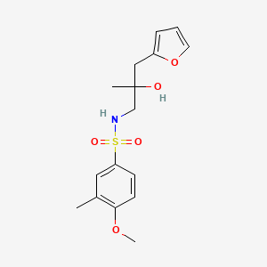 N-(3-(furan-2-yl)-2-hydroxy-2-methylpropyl)-4-methoxy-3-methylbenzenesulfonamide