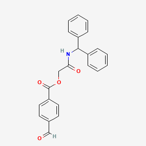 [2-(Benzhydrylamino)-2-oxoethyl] 4-formylbenzoate