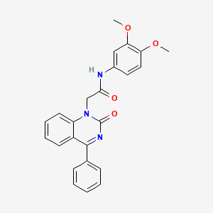 N-(3,4-dimethoxyphenyl)-2-(2-oxo-4-phenylquinazolin-1(2H)-yl)acetamide