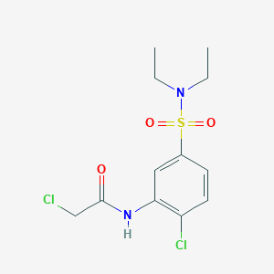 2-chloro-N-[2-chloro-5-(diethylsulfamoyl)phenyl]acetamide