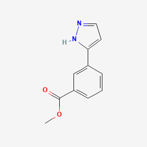molecular formula C11H10N2O2 B2378521 Methyl 3-(1H-pyrazol-3-YL)benzoate CAS No. 168619-00-9