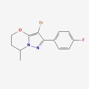 3-bromo-2-(4-fluorophenyl)-7-methyl-6,7-dihydro-5H-pyrazolo[5,1-b][1,3]oxazine