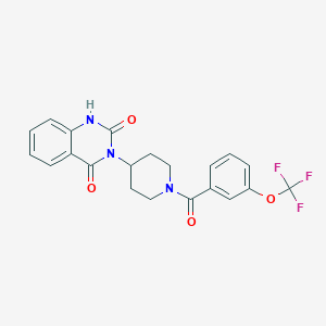molecular formula C21H18F3N3O4 B2378535 3-(1-(3-(trifluoromethoxy)benzoyl)piperidin-4-yl)quinazoline-2,4(1H,3H)-dione CAS No. 2034371-02-1