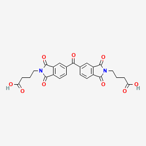 molecular formula C25H20N2O9 B2378544 4,4'-Carbonylbis[N-(3-carboxypropyl)phthalimide] CAS No. 104677-73-8