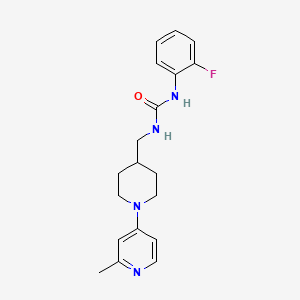 1-(2-Fluorophenyl)-3-((1-(2-methylpyridin-4-yl)piperidin-4-yl)methyl)urea
