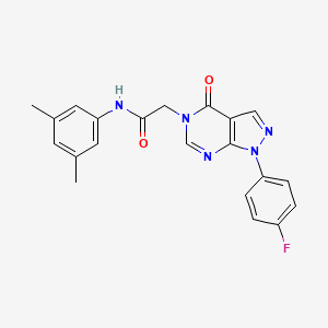 N-(3,5-dimethylphenyl)-2-[1-(4-fluorophenyl)-4-oxopyrazolo[3,4-d]pyrimidin-5-yl]acetamide
