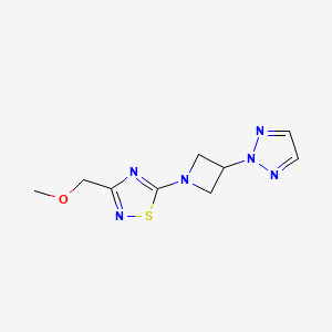 3-(methoxymethyl)-5-[3-(2H-1,2,3-triazol-2-yl)azetidin-1-yl]-1,2,4-thiadiazole