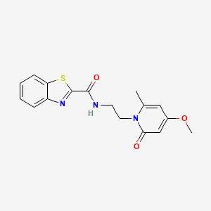 N-(2-(4-methoxy-6-methyl-2-oxopyridin-1(2H)-yl)ethyl)benzo[d]thiazole-2-carboxamide