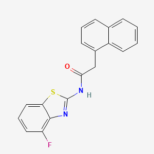 molecular formula C19H13FN2OS B2378581 N-(4-fluorobenzo[d]thiazol-2-yl)-2-(naphthalen-1-yl)acetamide CAS No. 907974-37-2