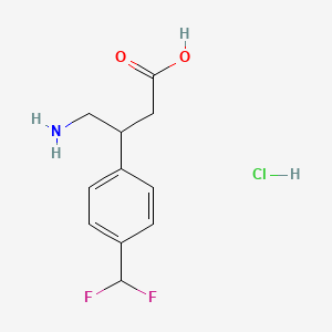 4-Amino-3-(4-(difluoromethyl)phenyl)butanoic acid hydrochloride