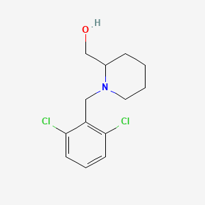 molecular formula C13H17Cl2NO B2378591 [1-(2,6-Dichloro-benzyl)-piperidin-2-yl]-methanol CAS No. 415924-36-6