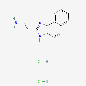 2-(3H-Benzo[e]benzimidazol-2-yl)ethanamine;dihydrochloride