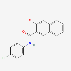 molecular formula C18H14ClNO2 B2378600 N-(4-chlorophenyl)-3-methoxynaphthalene-2-carboxamide CAS No. 303141-54-0