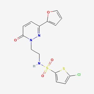 5-chloro-N-(2-(3-(furan-2-yl)-6-oxopyridazin-1(6H)-yl)ethyl)thiophene-2-sulfonamide