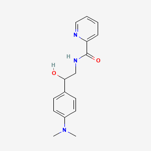 molecular formula C16H19N3O2 B2378623 N-(2-(4-(dimethylamino)phenyl)-2-hydroxyethyl)picolinamide CAS No. 1421482-35-0