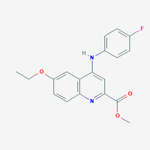 Methyl 6-ethoxy-4-((4-fluorophenyl)amino)quinoline-2-carboxylate