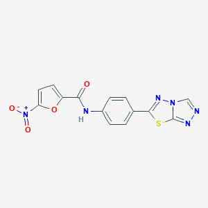 5-nitro-N-(4-[1,2,4]triazolo[3,4-b][1,3,4]thiadiazol-6-ylphenyl)-2-furamide