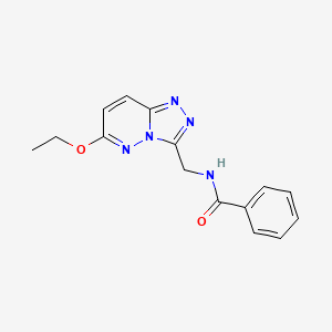 molecular formula C15H15N5O2 B2378646 N-((6-乙氧基-[1,2,4]三唑并[4,3-b]哒嗪-3-基)甲基)苯甲酰胺 CAS No. 2034326-48-0