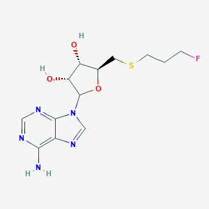 molecular formula C13H18FN5O3S B237865 (3R,4S,5S)-2-(6-aminopurin-9-yl)-5-(3-fluoropropylsulfanylmethyl)oxolane-3,4-diol CAS No. 134782-20-0