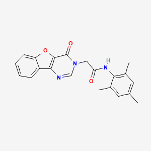 molecular formula C21H19N3O3 B2378650 N-间苯甲基-2-(4-氧代[1]苯并呋喃[3,2-d]嘧啶-3(4H)-基)乙酰胺 CAS No. 849687-71-4