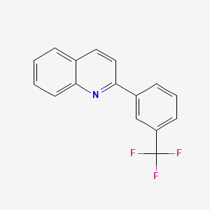 molecular formula C16H10F3N B2378655 2-[3-(Trifluoromethyl)phenyl]quinoline CAS No. 396-84-9
