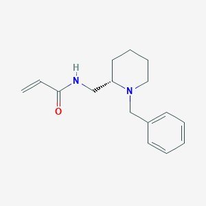 molecular formula C16H22N2O B2378656 N-[[(2S)-1-Benzylpiperidin-2-yl]methyl]prop-2-enamide CAS No. 2361608-51-5