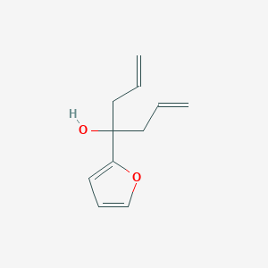 molecular formula C11H14O2 B2378658 4-(Furane-2-yl)hepta-1,6-diène-4-ol CAS No. 485397-41-9