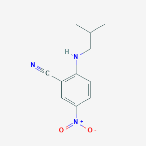 molecular formula C11H13N3O2 B2378662 2-(Isobutylamino)-5-nitrobenzonitrile CAS No. 731807-67-3
