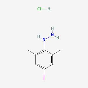 molecular formula C8H12ClIN2 B2378671 Clorhidrato de 4-Yodo-2,6-dimetilfenilhidrazina CAS No. 2097800-33-2