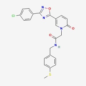 molecular formula C23H19ClN4O3S B2378731 N-(4-chloro-2-fluorophenyl)-2-[1-[(4-methylpiperidin-1-yl)carbonyl]-3,4-dihydroisoquinolin-2(1H)-yl]acetamide CAS No. 1116038-39-1