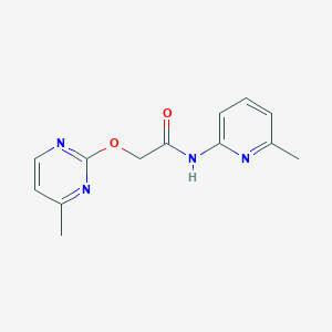 molecular formula C13H14N4O2 B2378767 N-(6-methylpyridin-2-yl)-2-((4-methylpyrimidin-2-yl)oxy)acetamide CAS No. 1251574-02-3