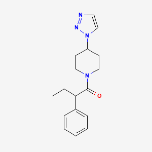 B2378796 1-(4-(1H-1,2,3-triazol-1-yl)piperidin-1-yl)-2-phenylbutan-1-one CAS No. 1798519-44-4