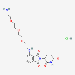 molecular formula C21H29ClN4O7 B2378801 泊马度胺-PEG3-胺盐酸盐 CAS No. 2446474-09-3