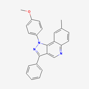 B2378802 1-(4-methoxyphenyl)-8-methyl-3-phenyl-1H-pyrazolo[4,3-c]quinoline CAS No. 932333-70-5