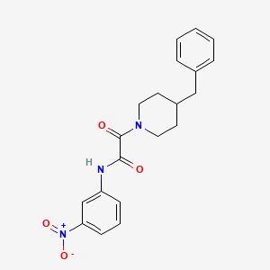 molecular formula C20H21N3O4 B2378832 2-(4-苄基哌啶-1-基)-N-(3-硝基苯基)-2-氧代乙酰胺 CAS No. 496054-95-6