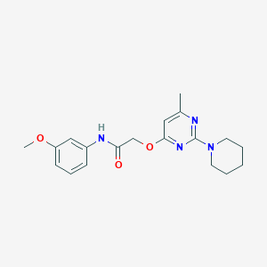 N-(3-methoxyphenyl)-2-((6-methyl-2-(piperidin-1-yl)pyrimidin-4-yl)oxy)acetamide