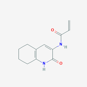 molecular formula C12H14N2O2 B2378863 N-(2-Oxo-5,6,7,8-tetrahydro-1H-quinolin-3-yl)prop-2-enamide CAS No. 2185980-79-2