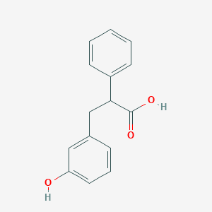 molecular formula C15H14O3 B2378877 3-(3-羟基苯基)-2-苯基丙酸 CAS No. 856810-01-0