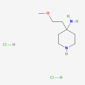 B2378880 4-(2-Methoxyethyl)piperidin-4-amine dihydrochloride CAS No. 1707602-31-0