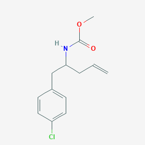 B2378885 CarbaMic acid, [1-[(4-chlorophenyl)Methyl]-3-butenyl]-, Methyl ester (9CI) CAS No. 18605-65-7