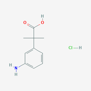 molecular formula C10H14ClNO2 B2378887 盐酸2-(3-氨基苯基)-2-甲基丙酸 CAS No. 103096-01-1