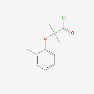 molecular formula C11H13ClO2 B2378905 2-Methyl-2-(2-methylphenoxy)propanoyl chloride CAS No. 116762-25-5