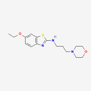 molecular formula C16H23N3O2S B2378908 6-乙氧基-N-(3-吗啉基丙基)苯并[d]噻唑-2-胺 CAS No. 1421522-06-6