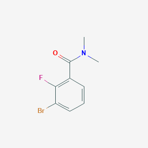 molecular formula C9H9BrFNO B2378923 3-bromo-2-fluoro-N,N-dimethylbenzamide CAS No. 1231891-86-3