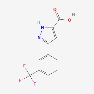 3-[3-(trifluoromethyl)phenyl]-1H-pyrazole-5-carboxylic acid