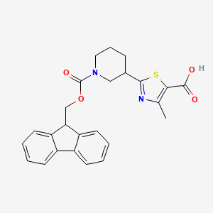 2-[1-(9H-Fluoren-9-ylmethoxycarbonyl)piperidin-3-yl]-4-methyl-1,3-thiazole-5-carboxylic acid