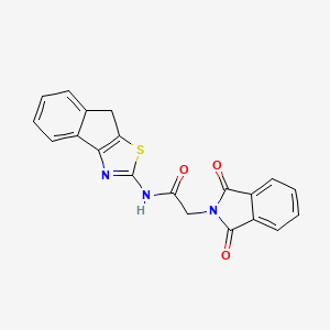 2-(1,3-dioxoisoindolin-2-yl)-N-(8H-indeno[1,2-d]thiazol-2-yl)acetamide