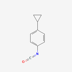 molecular formula C10H9NO B2378949 1-Cyclopropyl-4-isocyanatobenzene CAS No. 1629128-24-0