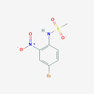 molecular formula C7H7BrN2O4S B2378958 N-(4-bromo-2-nitrophenyl)methanesulfonamide CAS No. 1352244-85-9