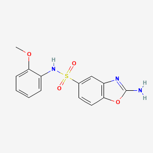 2-amino-N-(2-methoxyphenyl)-1,3-benzoxazole-5-sulfonamide